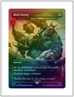 1x Both Down (Bone Splinters), Foil, Secret Lair, Magic, MTG NM - Image 1