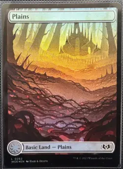MTG Wilds of Eldraine Full Art Plains Foil (Common) - Image 1