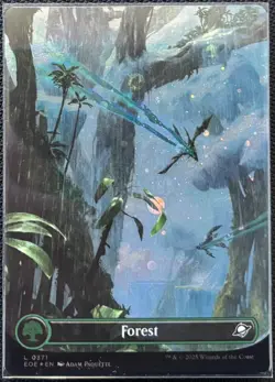 MTG Edge Of Eternities Forest Galaxy Foil (Common) - Image 1