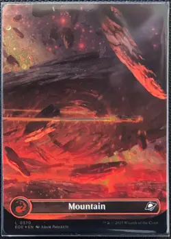 MTG Edge Of Eternities Mountain Galaxy Foil (Common) - Image 1