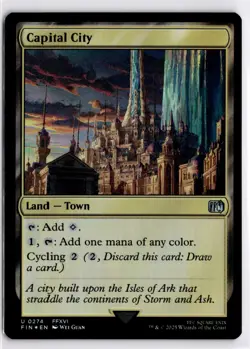 MTG FINAL FANTASY FOIL Capital City U 274 Near Mint Pack Fresh ActualScan of Car - Image 1