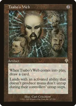 Tsabo's Web Invasion Rare NM Magic: The Gathering 317 Normal - Image 1