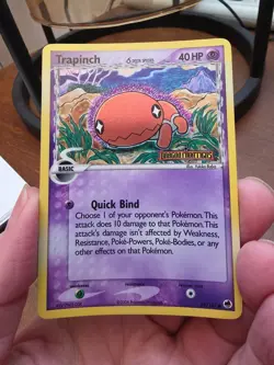 Pokemon Dragon Frontiers reverse holo Trapinch 69 - Image 1
