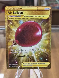Pokemon TCG Sword & Shield Base Air Balloon Card 213/202 Secret Rare Free Ship! - Image 1