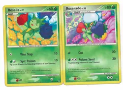 Pokemon Cards: Roserade 81/147 & Roselia 123/147 Platinum Supreme Victors Set! - Image 1