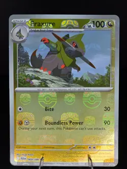 Pokemon TCG Fraxure Master Ball Pattern SV: Black Bolt 069/086 NM - Image 1