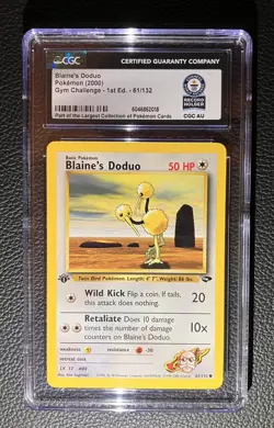 1 of 1 Rare!!! Blaine's Doduo 1st Edition Gym Challenge WOTC Pokemon 61/132 - Image 1