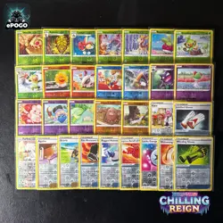 (LOT OF 30) Chilling Reign Reverse Holos MINT/LP Pokemon TCG NO DUPLICATES - Image 1