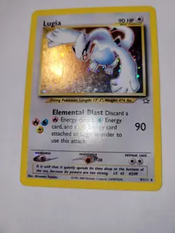 2000 Lugia 9/111 - Neo Genesis Unlimited Holo Rare - Pokemon TCG - LP - Image 2