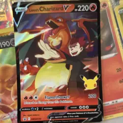 Pokemon Lance's Charizard V Promo Holo SWSH133 Pokemon V Card Lot - Image 1