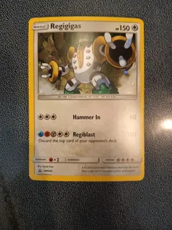 Pokemon Regigigas TCG SM243 Black Star Promo Holo Card NM - Image 2