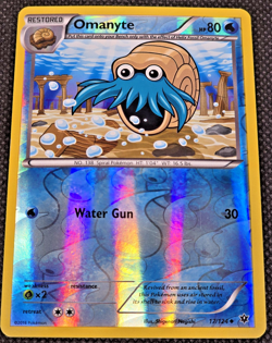 Omanyte 17/124 XY: Fates Collide Reverse Holo Pokemon TCG LP -- L41 - Image 2