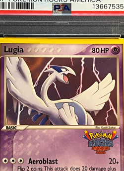 2005 Ex Unseen Forces- LUGIA #29 2005 Pokemon Rocks America Promo PSA MInt 9 - Image 3