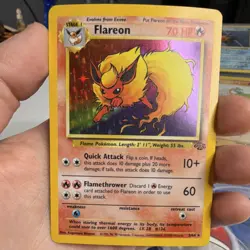 Pokemon Flareon Jungle 3/64 1999 Wizards Holo Rare 70 HP Unlimited Stage 1 - Image 1