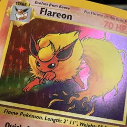 Pokemon Flareon Jungle 3/64 1999 Wizards Holo Rare 70 HP Unlimited Stage 1 - Image 4