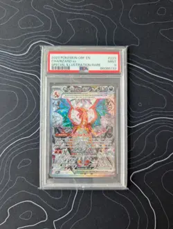 2023 Charizard ex 223/197 Pokemon English Obsidian Flames Holo PSA MINT 9 - Image 1