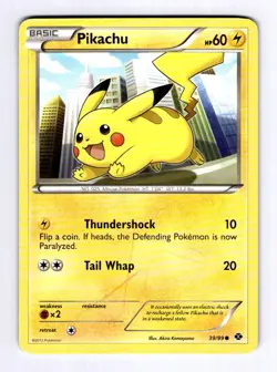 Pikachu Next Destinies #39 (2012) Common HP Pokemon - Image 1