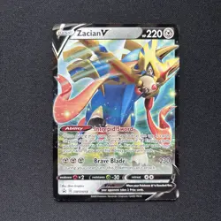 2020 Pokemon Black Star Promo Zacian V #SWSH018 Near Mint English - Image 1
