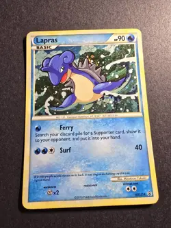 Pokemon Lapras (HGSS14/35) HGSS Black Star Promos MP HOLO W/Swirl - Image 2