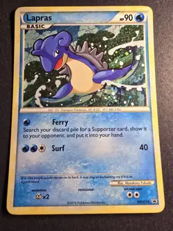 Pokemon Lapras (HGSS14/35) HGSS Black Star Promos MP HOLO W/Swirl - Image 3