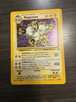 Magneton 11/62 Fossil Holo Rare Pokemon - Image 1
