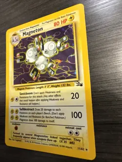Magneton 11/62 Fossil Holo Rare Pokemon - Image 3