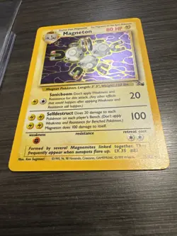 Magneton 11/62 Fossil Holo Rare Pokemon - Image 4