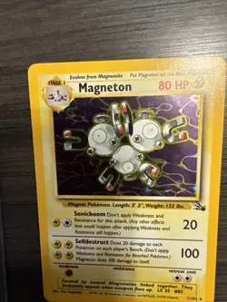 Magneton 11/62 Fossil Holo Rare Pokemon - Image 5