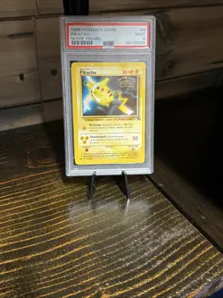 Pokemon TCG Pikachu PSA 9 Movie Promo 1999 Black Star Promo - Image 1