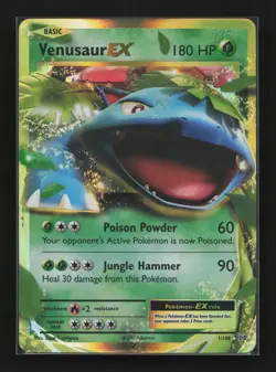 Venusaur EX 1/108 Holo Rare EX Evolutions Pokemon Near Mint - Image 1