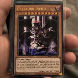 YuGiOh! Darklord Ixchel MAGO-EN106 Gold Text Rare 1st Ed - Image 1