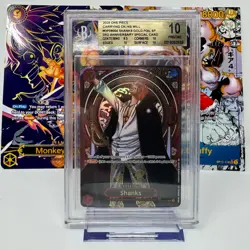 2025 ONE PIECE ENG OP13 CARRYING ON HIS WILL SHANKS GOLD SP OP09-004 PSA BGS 10 - Image 1