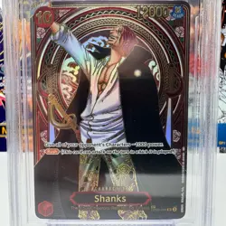 2025 ONE PIECE ENG OP13 CARRYING ON HIS WILL SHANKS GOLD SP OP09-004 PSA BGS 10 - Image 2