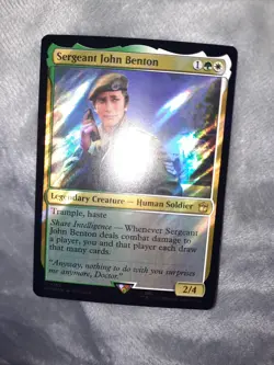 Sergeant John Benton (Surge 762) FOIL Doctor Who PLD Creature Rare CARD - Image 3