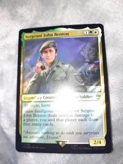 Sergeant John Benton (Surge 762) FOIL Doctor Who PLD Creature Rare CARD - Image 4