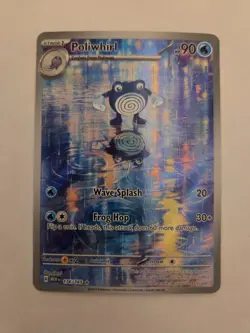 Pokemon TCG Poliwhirl Full Art 176/165 151 Card NM/M Condition Pokemon Card Holo - Image 1