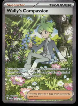 Pokemon Cards Wally's Compassion 186/132 Mega Evolution NM - Image 1