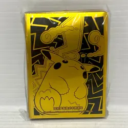 Official Pokemon TCG China: Pikachu Gold Card Sleeves - Sealed - Image 1