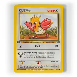 Pokemon - Spearow - 1st Edition - Non Holo - 62/64 - Jungle - Common Card - Image 1