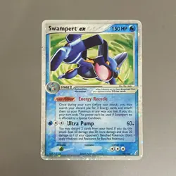 Pokemon Swampert ex 98/100 Crystal Guardians Ultra Rare Holo EX 150 HP Card - Image 1