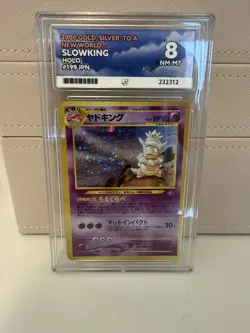 2000 Gold Silver to A New World Slowking Holo Japan Pokemon Card Holo #199 PSA 8 - Image 1