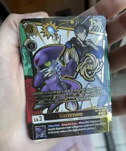 Vemmon Rare Pull Alt Dawn Of Liberator EX-11 BT18-060 Digimon TCG Card - Image 2