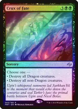 Crux of Fate FOIL Fate Reforged PLD Black Rare MAGIC GATHERING CARD ABUGames - Image 1
