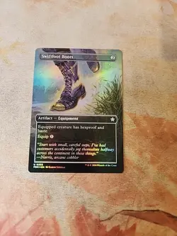 Swiftfoot Boots Borderless Foil Foundations MTG NM - Image 1