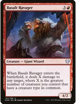 Basalt Ravager 122 MTG NM - Kaldheim - Image 1