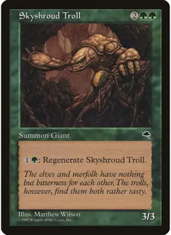 Skyshroud Troll 257 MTG NM - Tempest - Image 1