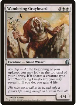Wandering Graybeard 27 MTG NM - Morningtide - Image 1