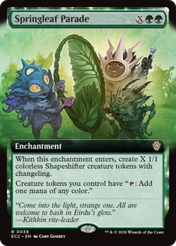 Springleaf Parade (REGULAR) x1 - MTG Lorwyn Eclipsed Commander ECC #39 - Image 1