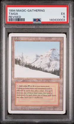 1994 MTG REVISED ED TAIGA PSA 5 - Image 1