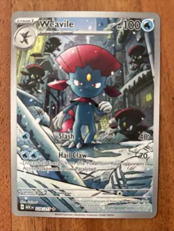 Pokemon TCG Weavile 228/217 Ascended Heroes Illustration Rare NM Card - Image 1